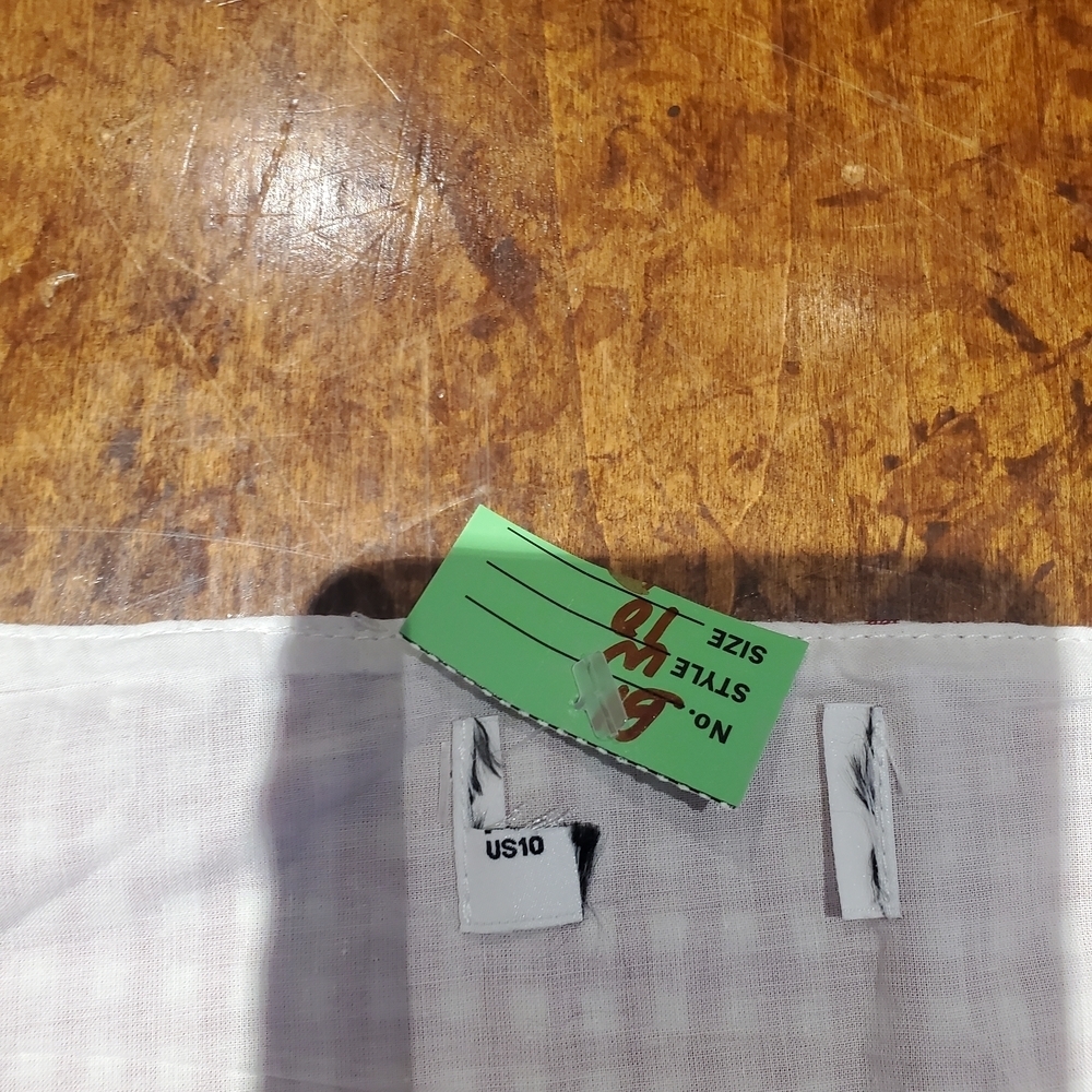Princess Polly Red and White Asymmetrical Skater Mini Skirt - Picture 6 of 6